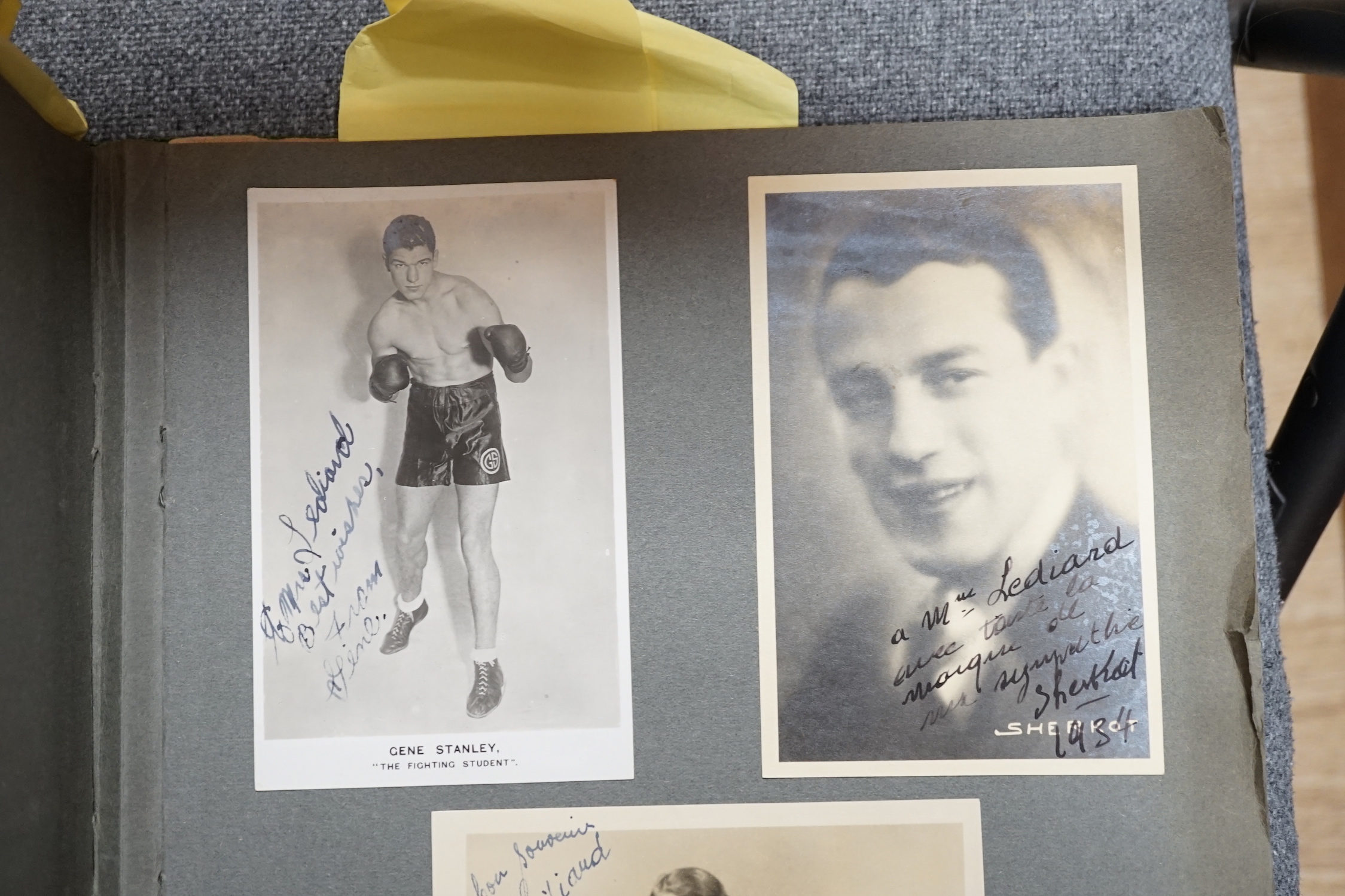 Three albums of autographed photographs of stage and musical stars of the 1920s and 1930s